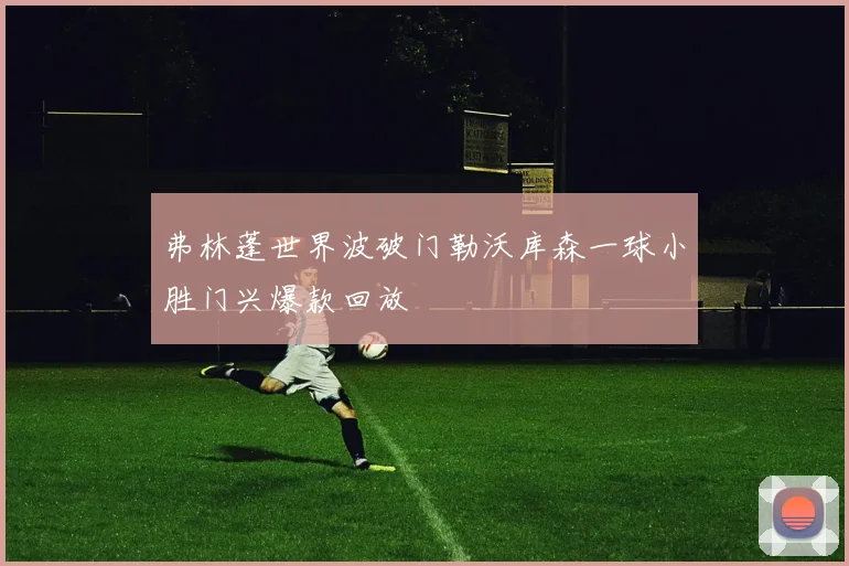 弗林蓬世界波破门勒沃库森一球小胜门兴爆款回放